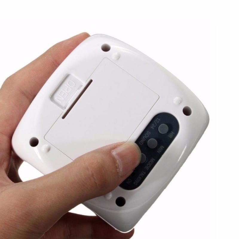 Vekkerklokke LED Digital temperaturvisning Multifunksjonsprojektor Stemmesending Nattlampe Barn Babyrom Nattlys