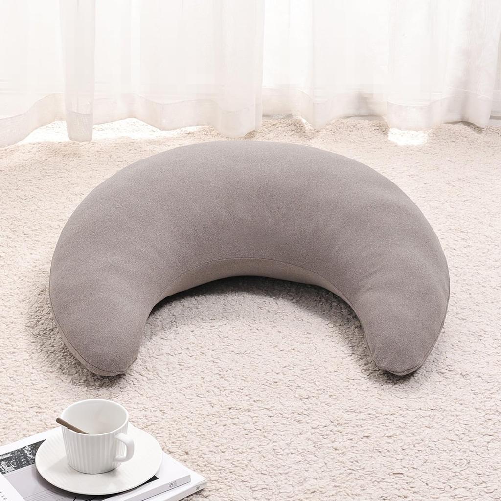 Baibu Home Crescent Moon Armrest Knee Soft and Perfect for Hair All and Armrest Support Cushion, Armrest, Cushion, Backrest, Fluffy, Salons, Gaming,