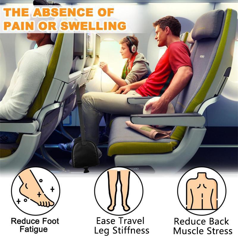 Plane Train Car Footrest Hanger Adjustable Portable Travel Foot Rest Hammock Space Saving Leg Support for Office and Travel