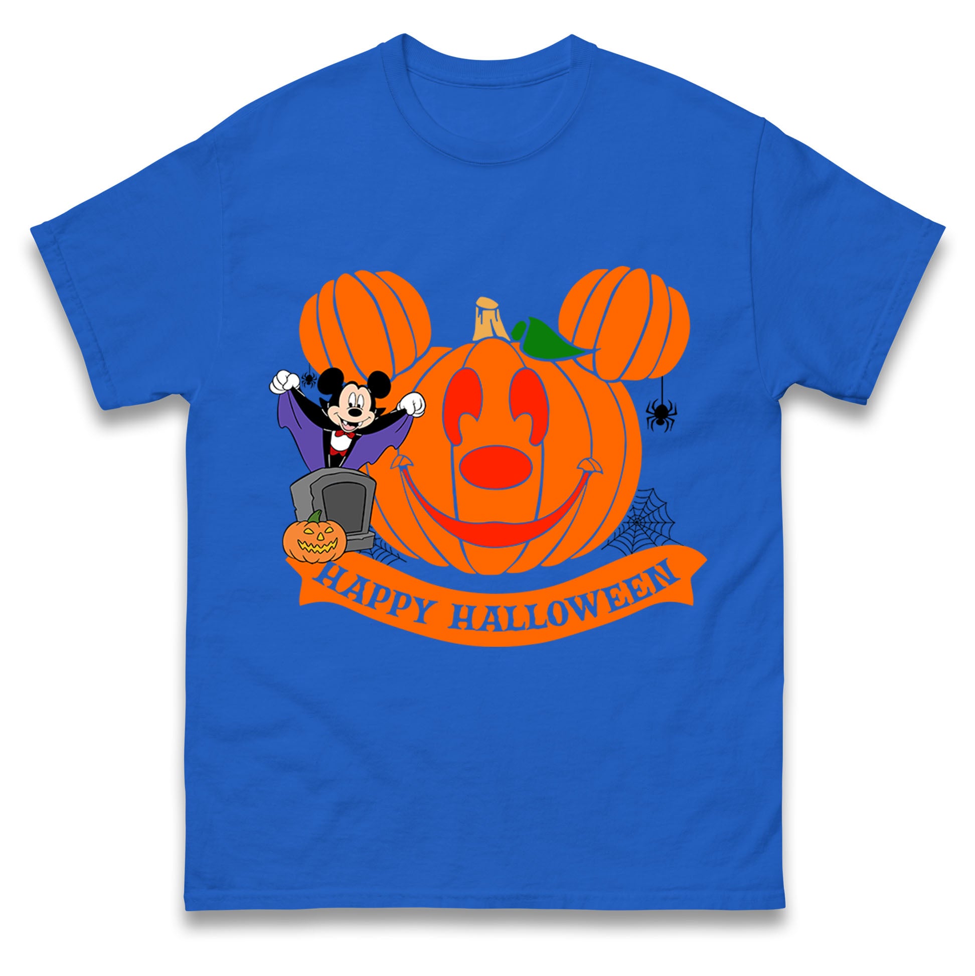 Mickey Mouse Horror Happy Halloween Mens T Shirt Womens Tops Teess S