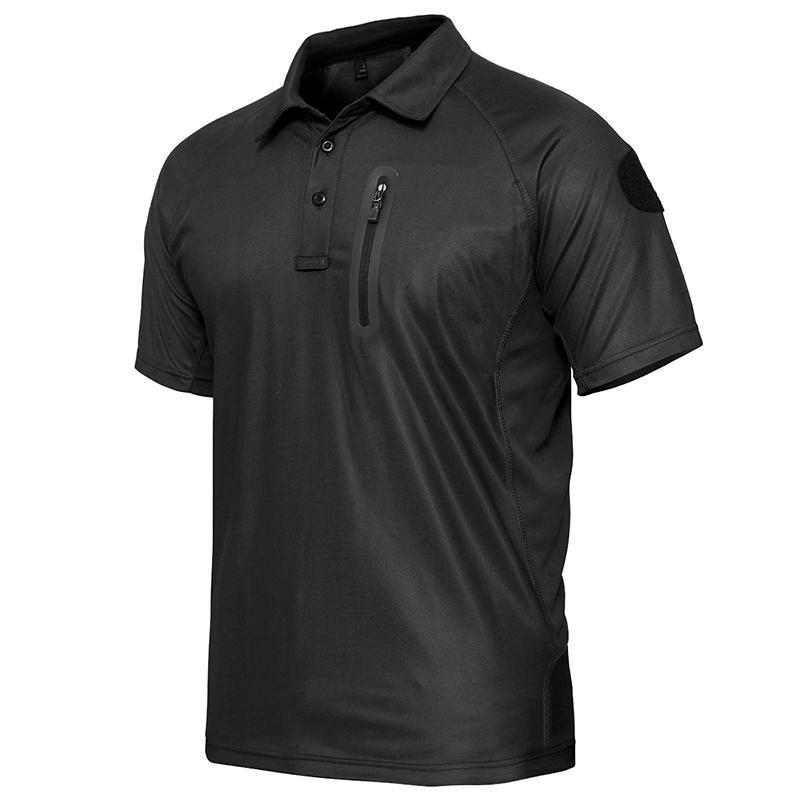 Tactical Hiking Outdoor Polo Shirt Men Summer Breathable Military Glof Fishig Camping Sport Short Sleeve T Shirt USA Plus Size