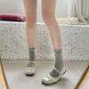 Silver Ballet Style Square Head Light Mouth Flat Sole Shoes Women's 2025 New Summer Skirt Retro Mary Jane Shoes