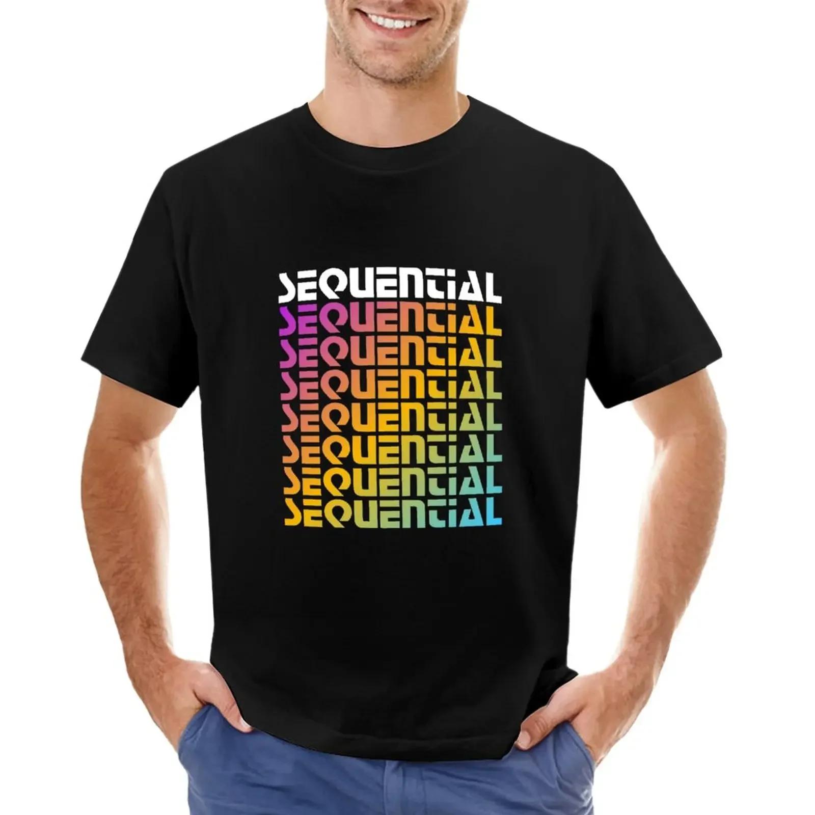 

Rainbow Sequential TShirt sweat anime Short sleeve tee men 4XL