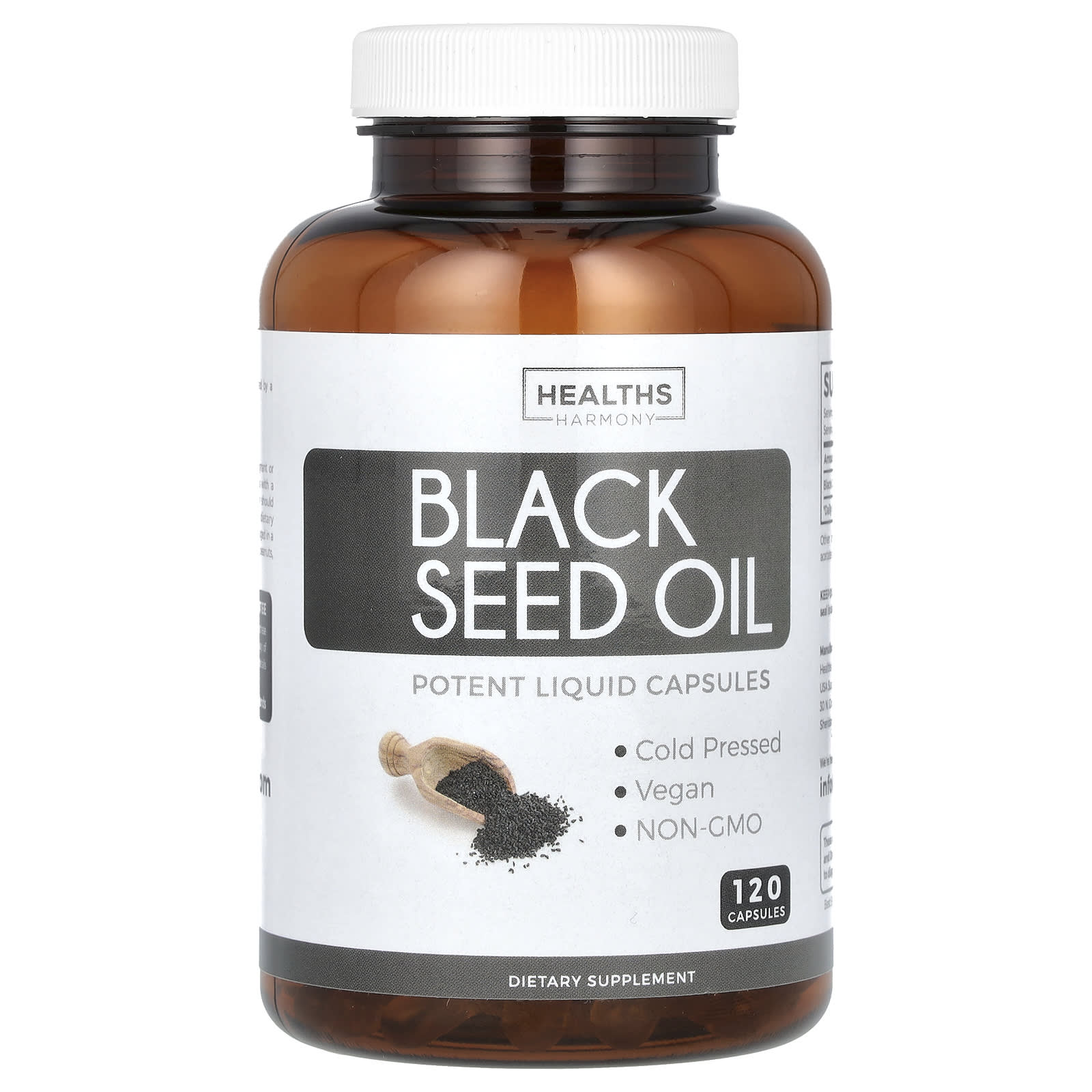 

Black Seed Oil, 120 Capsules (500Mg per Capsule)