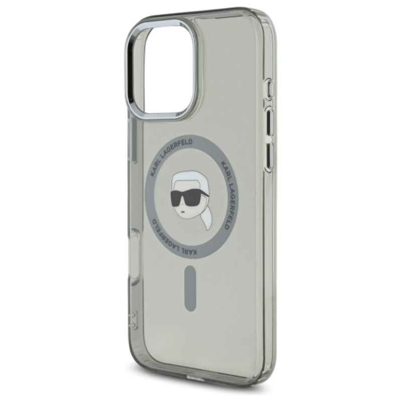 Karl Lagerfeld Iml Metal Karl Head Magsafe - Etui Iphone 16 Pro (Czarny)