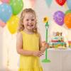 Automatic Bubble Machine with Light and Music Electric Outdoor Bubble Blower for Camping Garden Yard Fun Toy with Rechargeable Battery and Stand