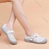 Fashion Retro Baotou Sandals Women Summer Outside Wear New Fashion Flat Bottom Shoes for Women Casual Breathable Hollow Female Moccasin