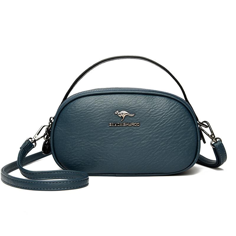 Fashionable Round Small Bag for Women New Shoulder Bag Solid Color Casual Large Capacity Mobile Phone Bag for Women