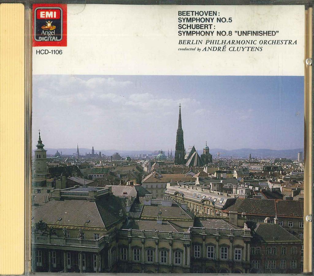 CD ANDRE CLUYTENS - Beethoven Symphony No.5 / Schubert  HCD1106 EMI Japan Classical