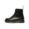 Pharsmond Leather Vintage Smooth Short Boots Unisex Boots Black 26969001