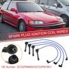 4pcs Spark Plug Wire Ignition Coil Cable No.32722PM6B00 for Honda Civic CRX 1988