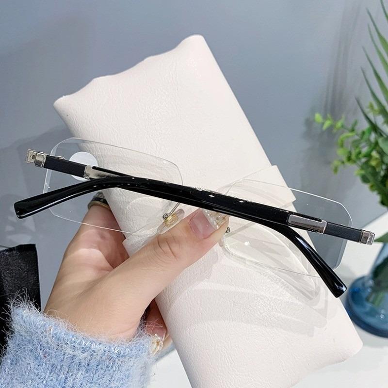 Rimless Frame Reading Glass for Men and Women with Grade +100°~+400°
