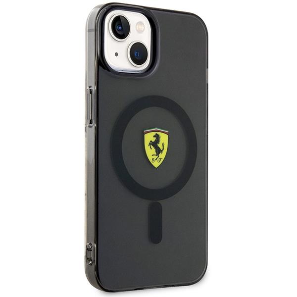 Etui Do iPhone 14 Plus Ferrari Translucent MagSafe Czarny