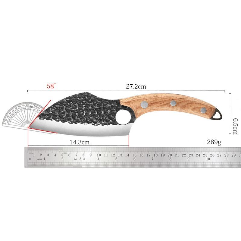 5CR15Mov Stahl Ausbeinmesser Feststehende Klinge Fleisch Metzgermesser Haushalt Küchenmesser Handwerkzeug für Haushalt