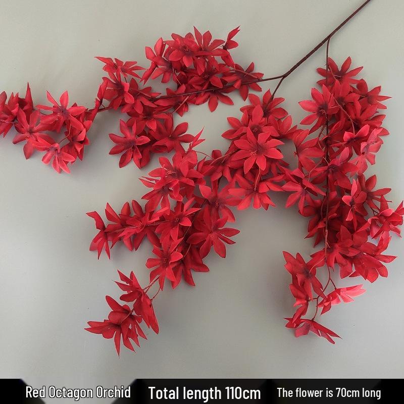 Shunran Dark Red Wine Artificial Wedding Flowers for Chinese Engagement Décor & Aisle Hanging Displays