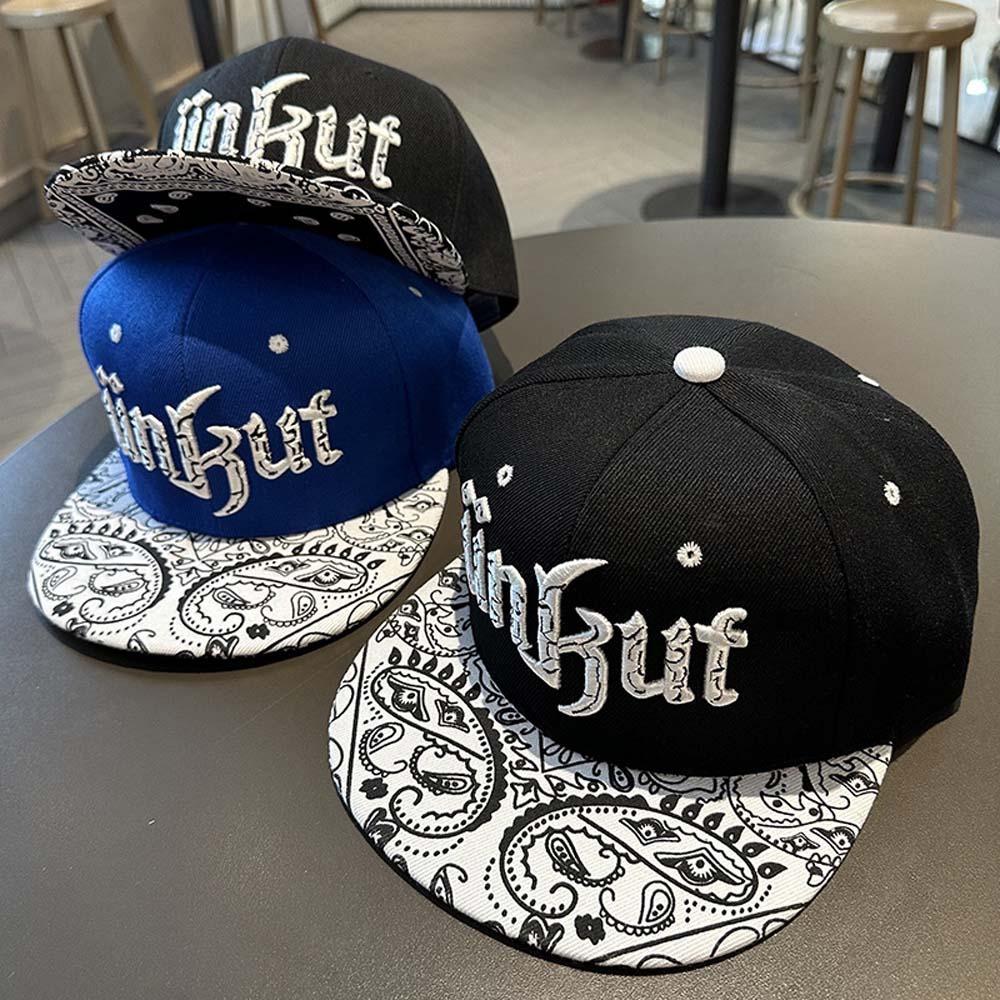 Sunscreen Letter Embroidery Flat Brim Hat Korean Style Peaked Cap Street Style Baseball Cap  Women