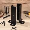 4pcs Heavy Duty Fence Post Base Support Corrosion Resistant Pergola Post Base Brackets  Patio
