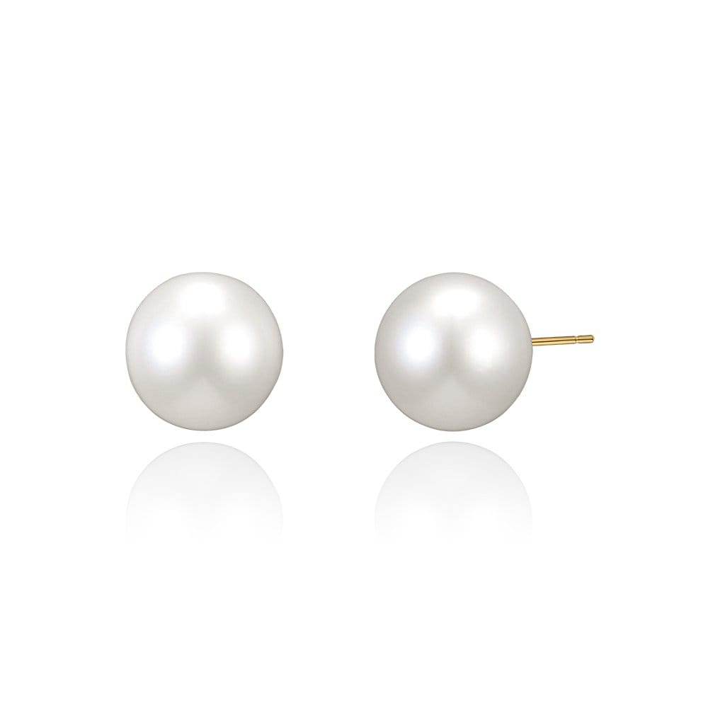 Staygem 14K 12mm Crystal Pearl Earrings