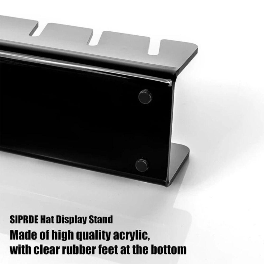 Acrylic Hat Display Stand for Baseball Caps 7-Holes Hat Holder Rack Living Room