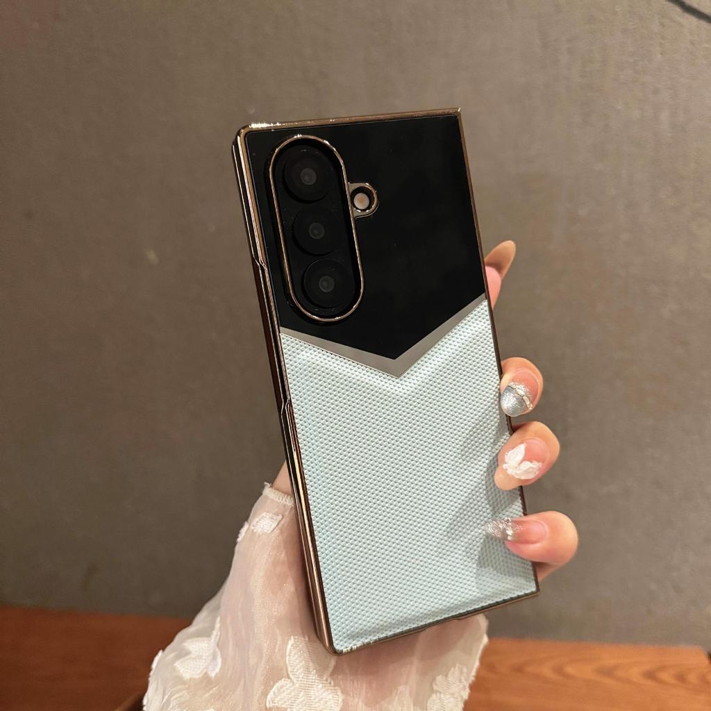 Premium Mousse Leather Case with Integrated Film for Samsung Z-Fold 7/6/5