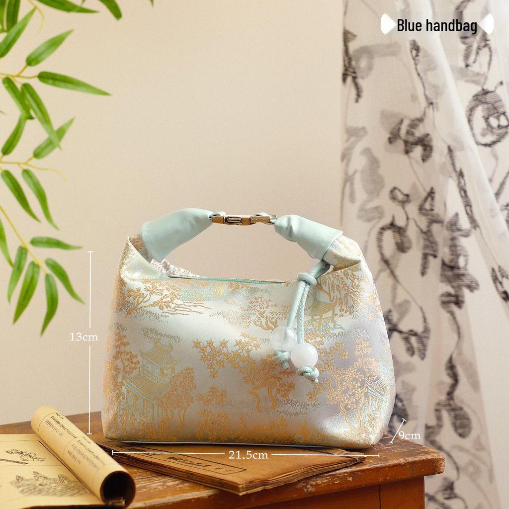Chinese Embroidery Bridesmaid Gift Bag, Practical Wedding Handbag for Best Friend