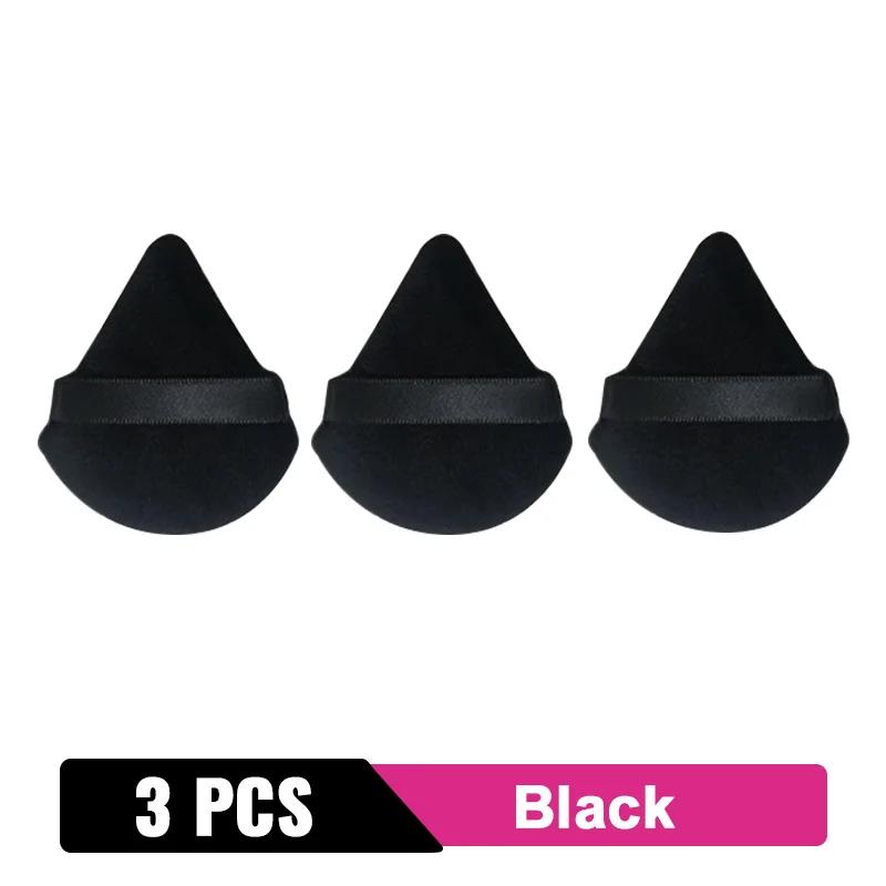2/6ks Triangle Powder Puff Houba na make-up na obličej Soft Velvet Cosmetic Puff Blender Beauty Foundation Sponge Make-up příslušenství