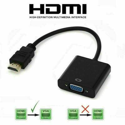 1080p HDMI-kompatibler Videokabel-Stecker auf VGA-Buchse, unidirektionaler HD-Konverter