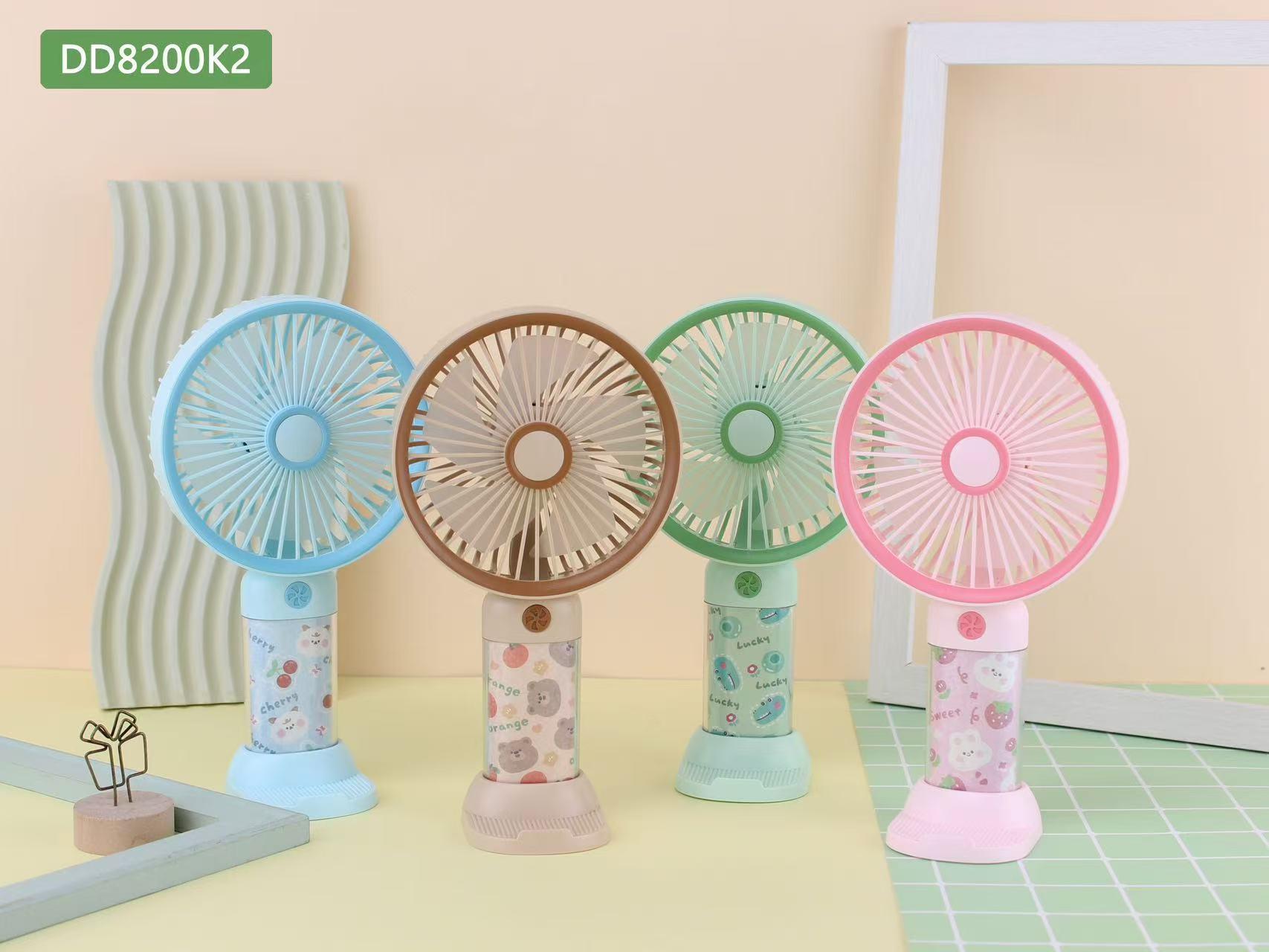 USB Rechargeable Mini Fan & Phone Holder - Silent, Portable, High Wind Power 1