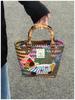 Handmade Rattan Woven Handbag: Retro Bamboo Straw Beach Basket