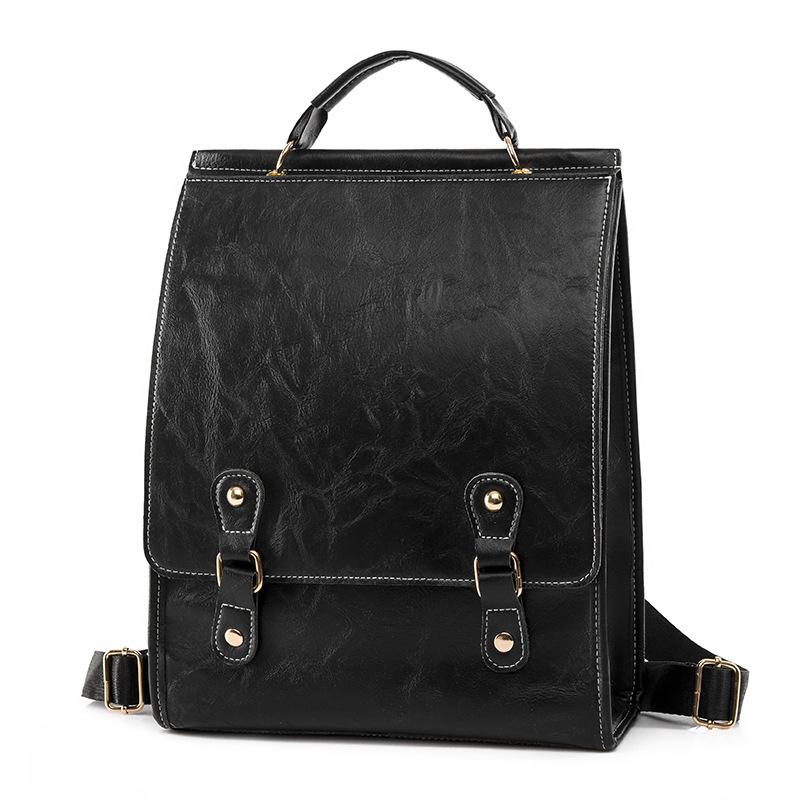 

Рюкзак женский городской простой модный школьная сумка женская сумка для компьютера в стиле колледжа чёрный