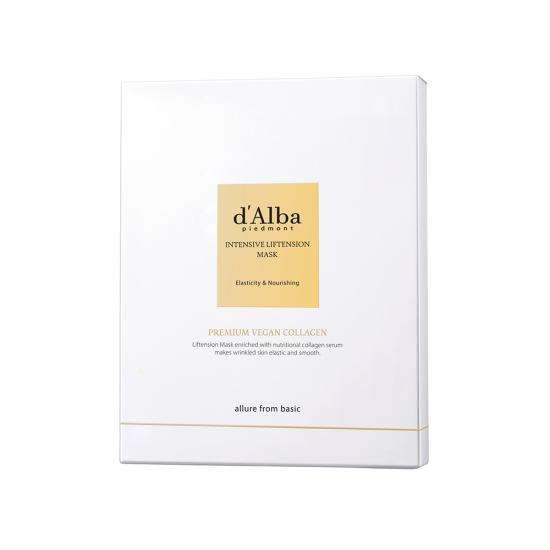 d Alba Intensive Liftension Mask Sheet – Anti‑Aging Firming & Hydrating Collagen Ampoule – 4 Sheets (35g Each)