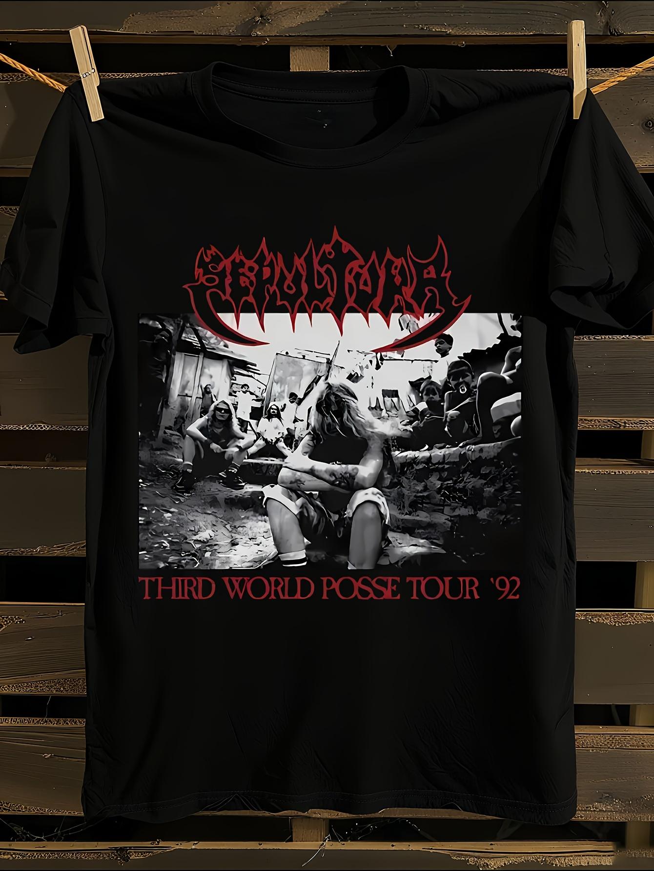 Sepultura s THIRD WORLD POSSE 92 Vintage Tshirt Vintage ... XXXL