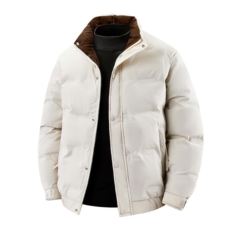 Men's Winter 2025 Trendy Stand-up Collar Down Jacket - Warm, Waterproof, Fashion Outerwear