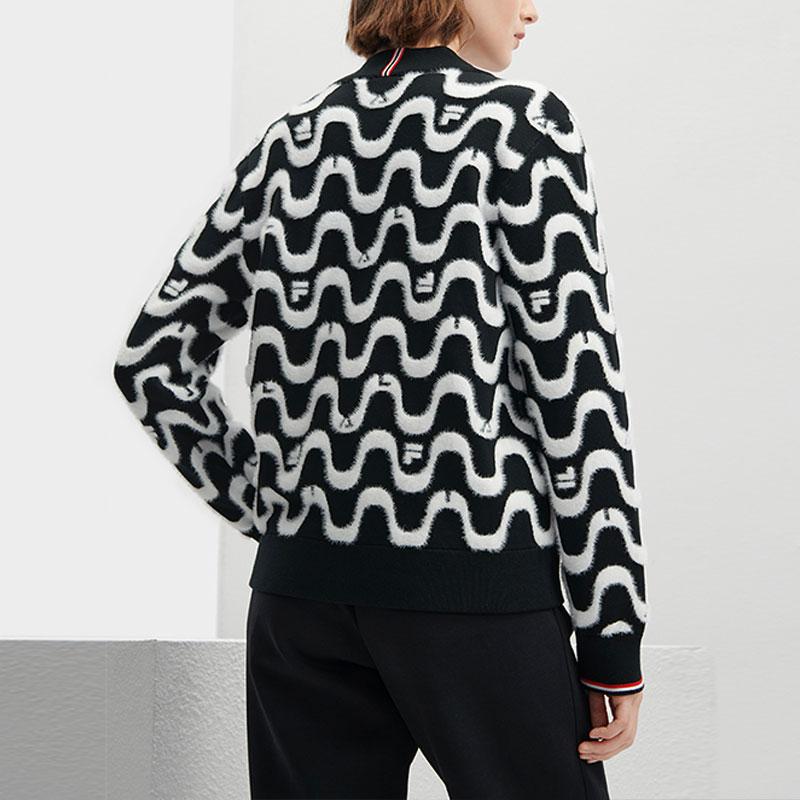 New FILA Knitwear Women's Jet Black F11W341404F-BK