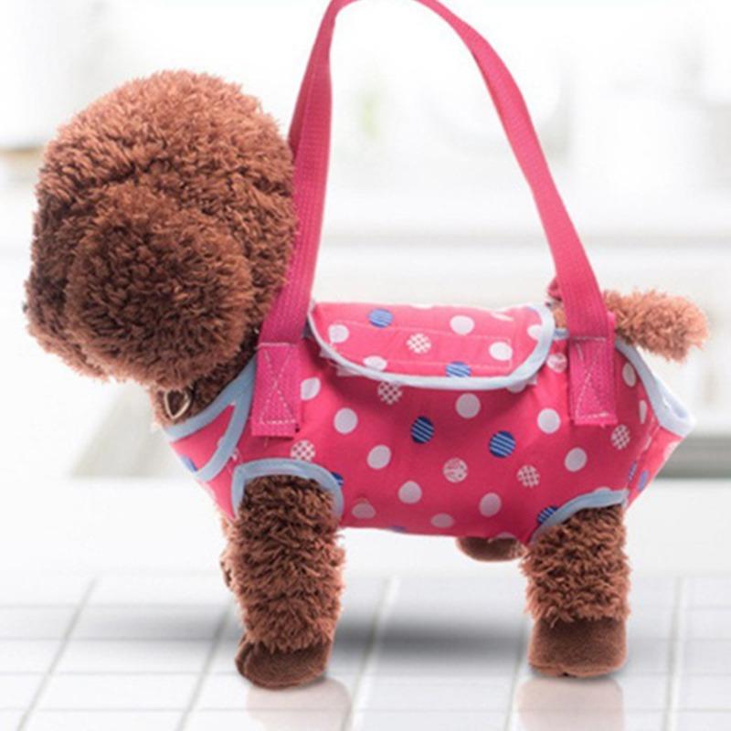 Adjustable Small Dog Cat Sling Carrier Casual Pet Crossbody Shoulder Bag With Leash For Outdoor Travel