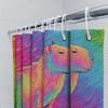 Colorful Capybara Shower Curtain Tropical Animal Pattern Bathroom Decor Waterproof Nature Wildlife Artistic Home Decor Gift