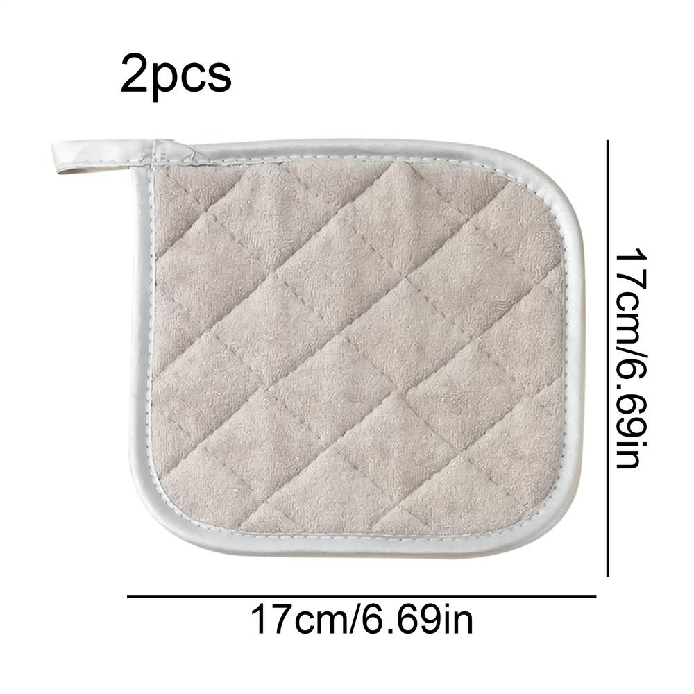 

Kitchen Pot Holders 2 Pieces Pot Holders For Cooking And Baking Mitts Accessories Mat Trivet Towels Sets For Oven Use Inside сірий колір