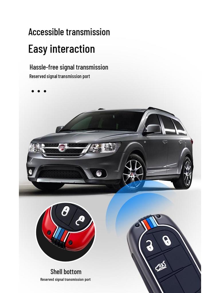 GAC Fiat Key Case for Viaggio Ottimo Zhiyue - Metal Shell Car Protection Cover