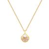 Empty Shell Pearl Full Diamond Light Luxury Temperament Gorgeous Full Diamond Necklace Women'S Versatile Clavicle Chain Titanium Steel