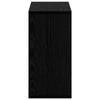 Sideboard with Drawers Black Oak Effect 49.5 x 22 x 47 cm