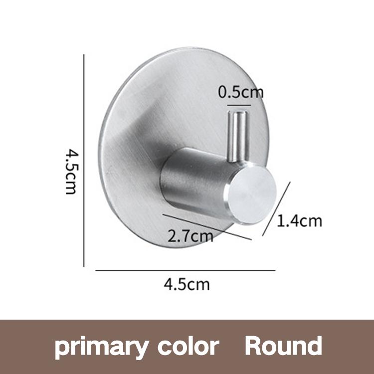Small Kitchen & Bathroom Towel Door Hanger Hooks New Design Stainless Steel Double Adhesive Rustic Wall Robe