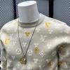Men's European-Style Trendy Jacquard Sweater: Casual, Loose, Versatile Winter Base Layer