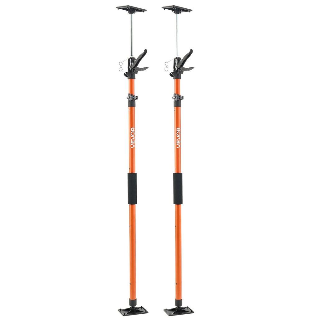 Cabinet Jack Support Pole, 2-Pack, 116-290 cm Steel Telescopic Quick Support Rod, Adjustable 3rd Hand System up to 70 kg Capacity for Installing