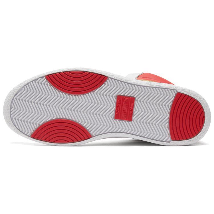 Puma Ralph Sampson Mid Año del Buey Capa Superior de Cuero Sintético Cuero Vacuno Nuevas Zapatillas de Caña Alta Envolventes Resistentes al Desgaste Ligeras 382290-01