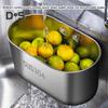 Stainless Steel Sink Drain Basket Rustproof Corrosion Resistant Efficient Filtering Kitchen Organizer Corner Sink Strainer