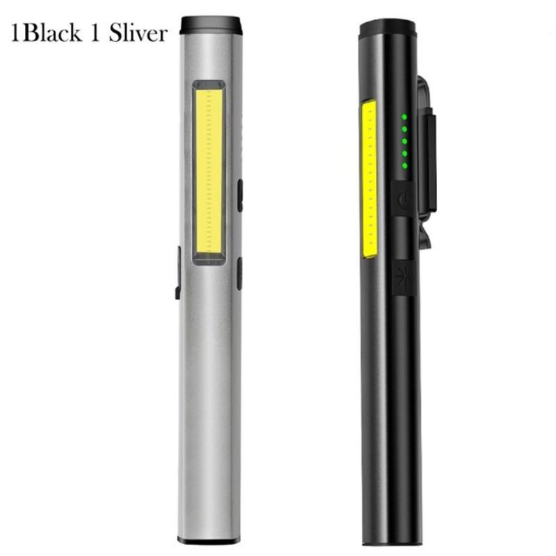 4 In 1 Rechargeable Pen Torchlight Outdoor Portable Handheld Ultra Bright Work Light Multifunctional LED Flashlight