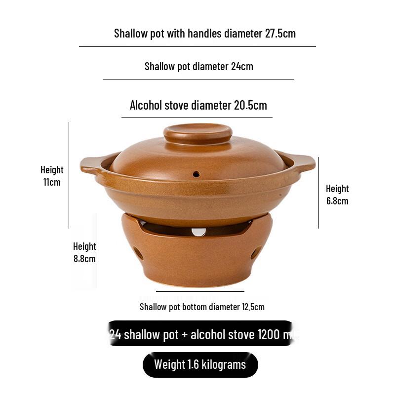 PuPan Ceramic Hot Pot and Stew Pot
