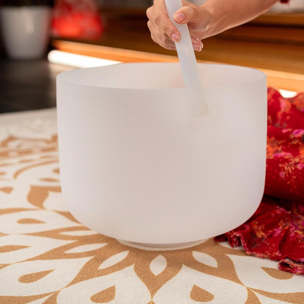 MEINL Sonic Energy Collection Crystal Singing Bowl Heart Chakra CSB10F Ring 10" 432Hz/F4 [Silicon Included]