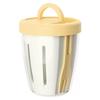 Cylindrical Salad Container—Plastic Fruit Cup With Fork And Drainage Holes, Multi-Purpose Portable Vegetable Lunch Box