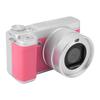 Digital Camera 5K 80MP HD Dual Lens Flip Screen 18X Digital Zoom Autofocus WiFi Video Camera for Travel Photography Pink